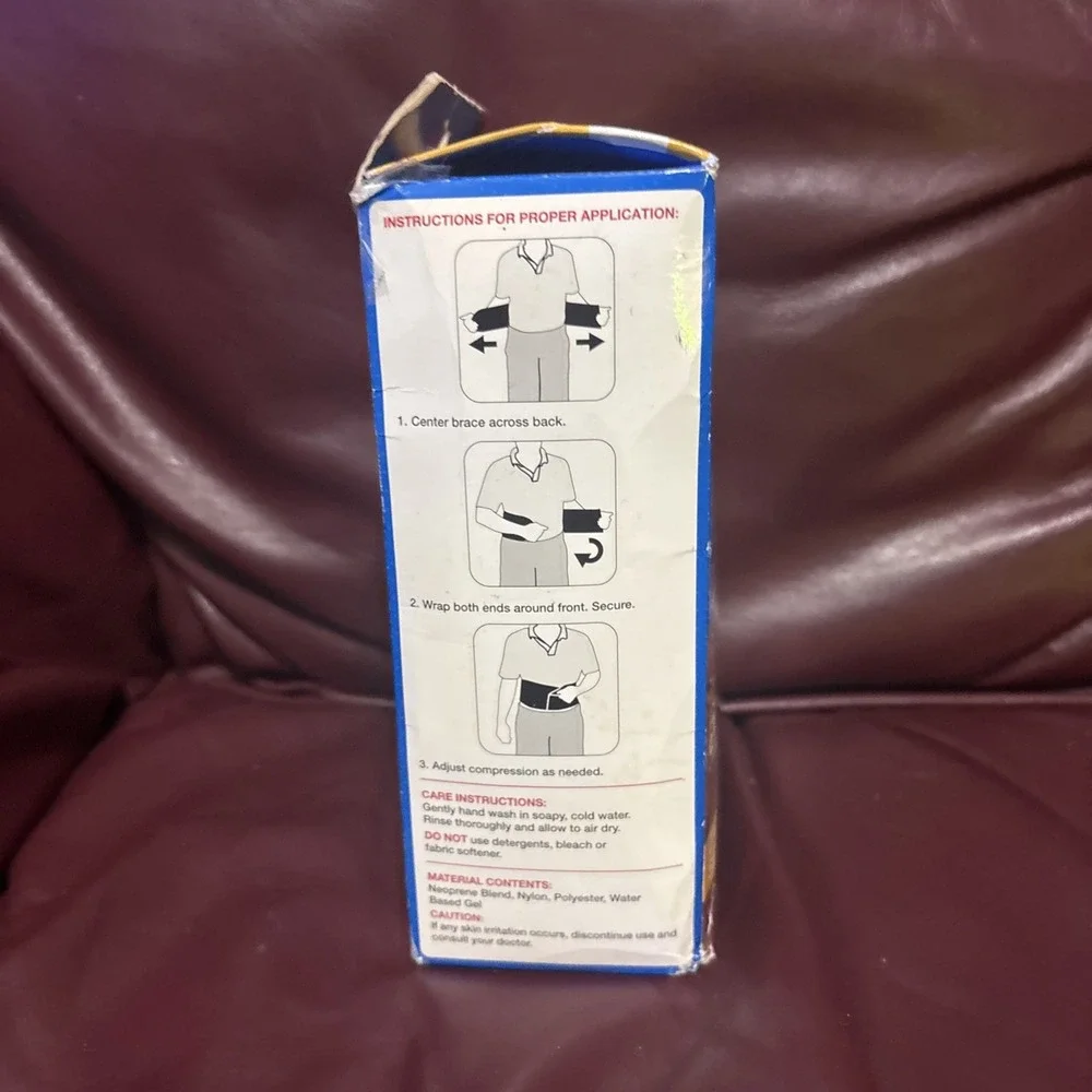 Walgreens Back Support Adjustable One Size Reusable Splints Microwaveable Freeze